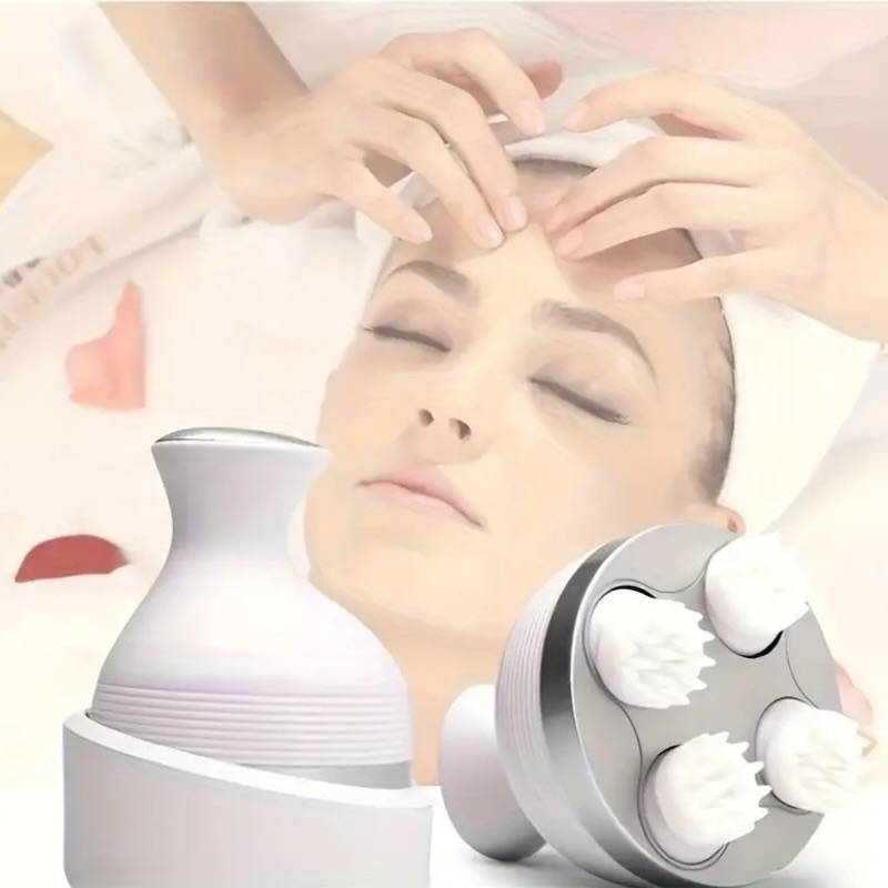 Scalp Massager Electric demonstrating ease of use