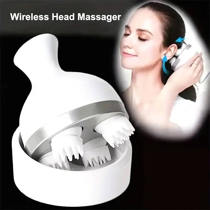 Wireless Scalp Massager Electric in use